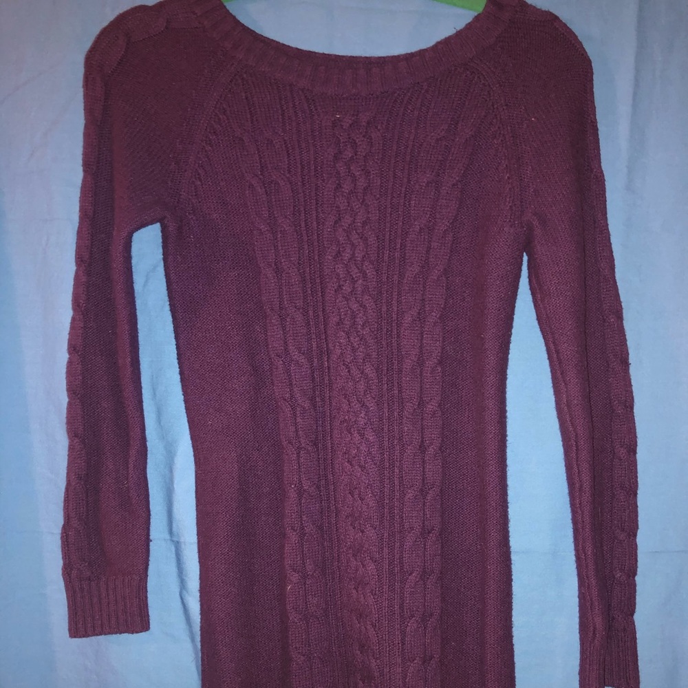 Lands’ End Kids Cable-Knit Sweater Dress